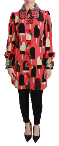 Thumbnail for Enchanting Pink Sheath Dress with Sequins