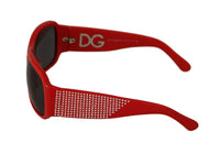 Thumbnail for Swarovski Stone Embellished Red Sunglasses