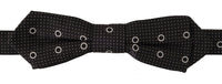 Thumbnail for Polka Dot Silk Bow Tie in Black and White