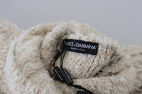 Thumbnail for Elegant Cream Turtleneck Wool Blend Sweater
