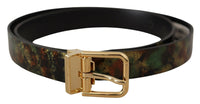 Thumbnail for Elegant Leather Belt with Bronze Buckle