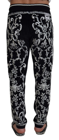 Thumbnail for Baroque Patterned Casual Sweatpants