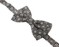 Thumbnail for Elegant Silk Black Bow Tie