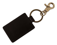 Thumbnail for Elegant Unisex Leather Keyring with Gold Detail