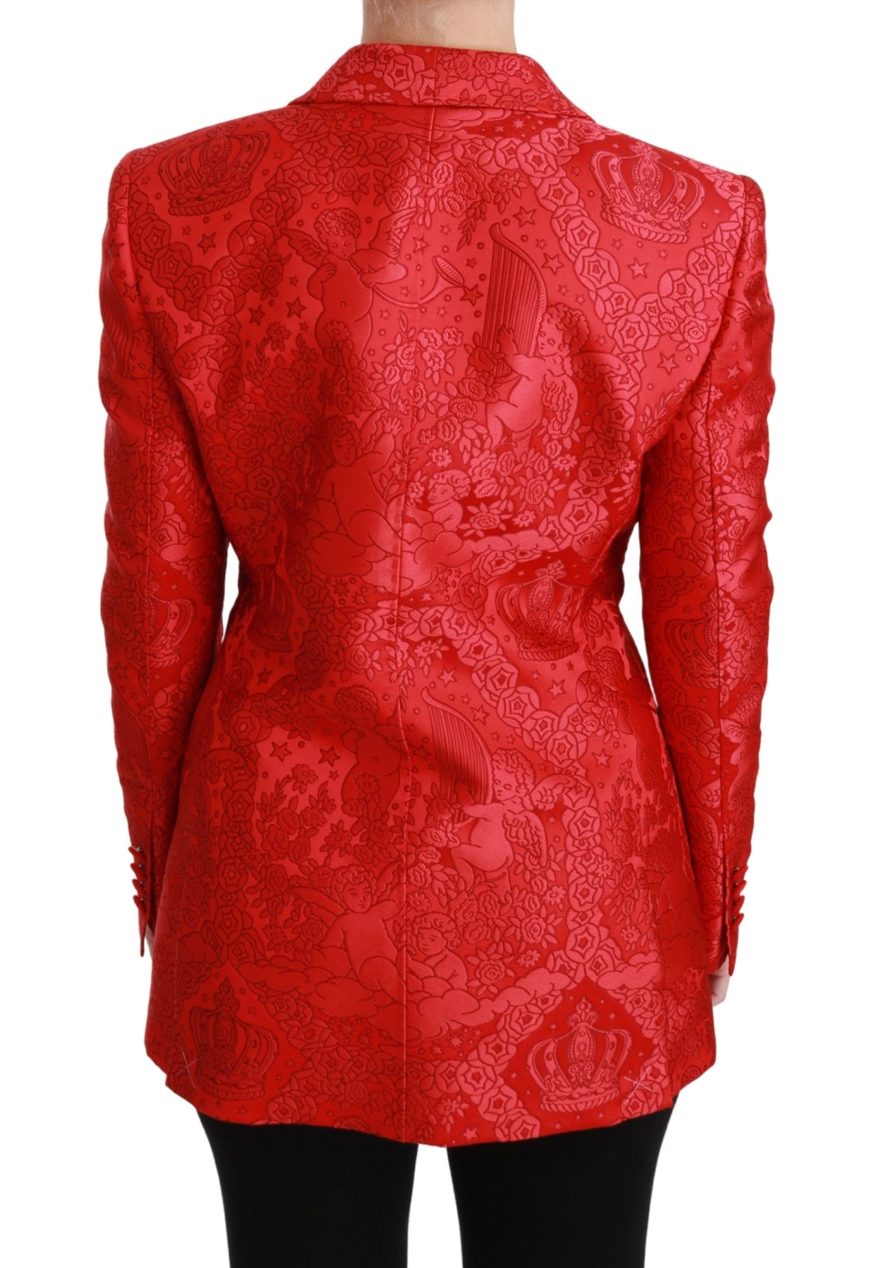 Red Floral Angel Blazer Coat Jacket