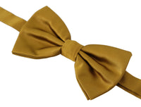 Thumbnail for Elegant Mustard Silk Bow Tie