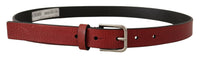 Thumbnail for Elegant Maroon Italian Leather Belt