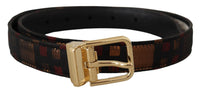 Thumbnail for Multicolor Leather Belt with Gold Buckle