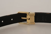 Thumbnail for Multicolor Leather Belt with Gold Buckle