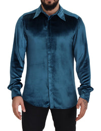 Thumbnail for Elegant Blue Martini Slim Fit Casual Shirt