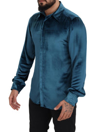 Thumbnail for Elegant Blue Martini Slim Fit Casual Shirt
