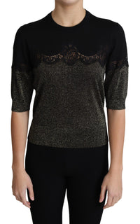 Thumbnail for Elegant Lurex Threaded Jersey Lace Blouse