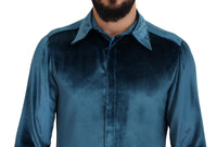Thumbnail for Elegant Blue Martini Slim Fit Casual Shirt