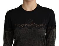 Thumbnail for Elegant Lurex Threaded Jersey Lace Blouse