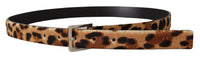 Thumbnail for Elegant Leopard Print Calf Leather Belt