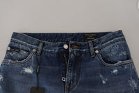 Thumbnail for Chic Tattered Denim Pants for the Modern Man