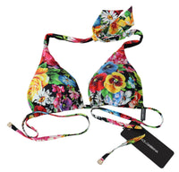 Thumbnail for Vibrant Floral Print Bikini Top