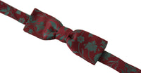 Thumbnail for Elegant Maroon Patterned Bow Tie