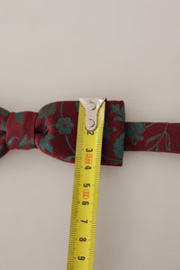 Thumbnail for Elegant Maroon Patterned Bow Tie