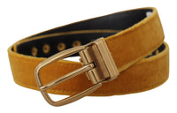 Thumbnail for Elegant Velvet Gold Buckle Women's Belt