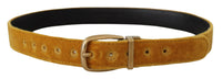 Thumbnail for Elegant Velvet Gold Buckle Women's Belt