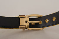 Thumbnail for Elegant Velvet Gold Buckle Women's Belt