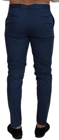 Thumbnail for Elegant Slim Fit Chinos in Blue