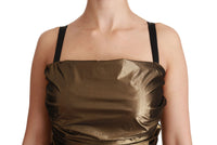 Thumbnail for Bronze Bodycon Sheath Mini Dress