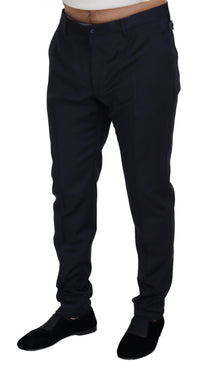 Thumbnail for Blue Wool Chino Formal Pants