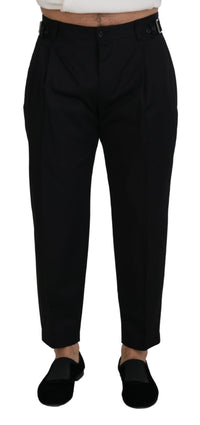 Thumbnail for Black Cotton Chino Formal Pants