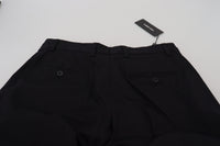 Thumbnail for Black Cotton Chino Formal Pants