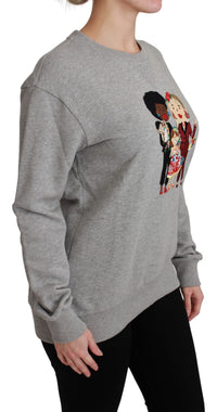 Thumbnail for Elegant Multicolor Embroidered Crew-neck Sweater