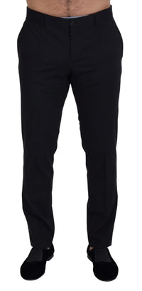 Thumbnail for Black Wool Chino Formal Pants