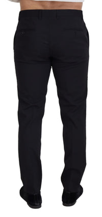 Thumbnail for Black Wool Chino Formal Pants