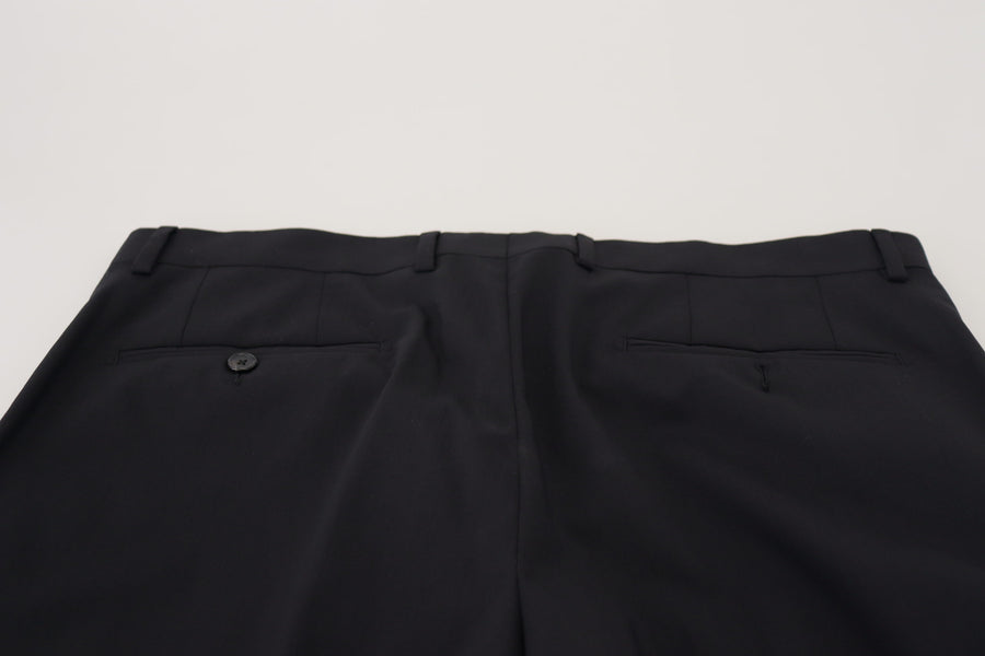 Black Wool Chino Formal Pants
