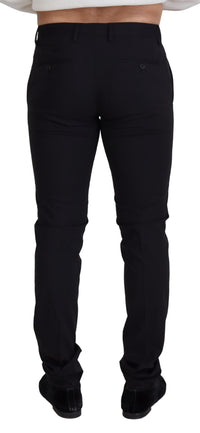 Thumbnail for Black Wool Chino Formal Pants