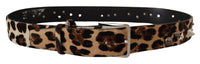 Thumbnail for Elegant Leopard Print Leather Belt