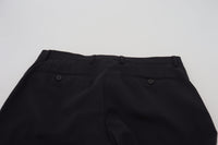 Thumbnail for Black Wool Chino Formal Pants