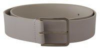 Thumbnail for Elegant White Vitello Leather Belt