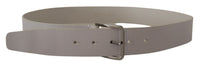 Thumbnail for Elegant White Vitello Leather Belt