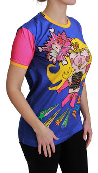 Thumbnail for Purple PIG SUPERGIRL Top Cotton T-shirt