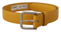 Thumbnail for Elegant Leather Belt in Sunshine Yellow
