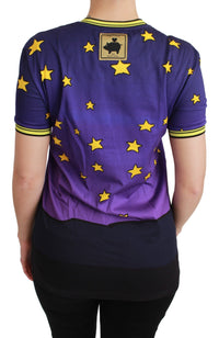 Thumbnail for Elegant Crewneck Motive Tee in Purple