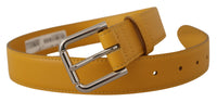 Thumbnail for Elegant Leather Belt in Sunshine Yellow