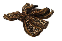 Thumbnail for Elegant Gold Embellished Silk Diadem