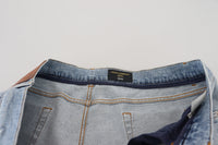 Thumbnail for Light Blue Washed Cotton Denim Jeans