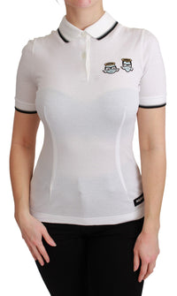 Thumbnail for Chic Polo Angel Embroidered T-shirt