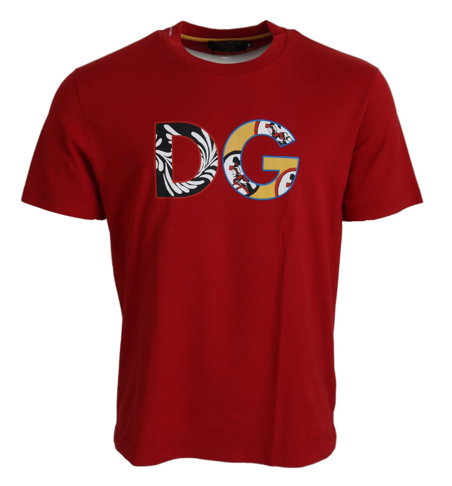 Exclusive Crewneck Logo T-Shirt in Red