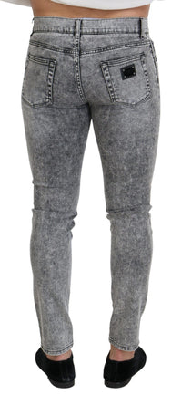 Thumbnail for Chic Slim Fit Gray Denim