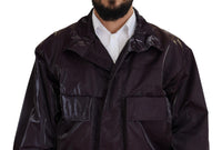 Thumbnail for Elegant Purple Biker Jacket